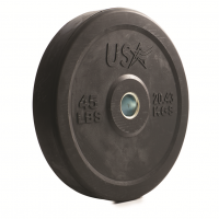 USA Troy Solid Rubber Bumper Plate (10-45lbs)